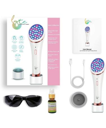 LYTE Wireless Red & Blue LED Light Therapy Handheld Device with Hyaluronic Acid - Contact Sensor - Buy Online on GoSupps.com