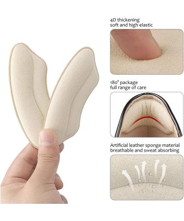 4-Pair Sponge Heel Shoe Pads - Protective Cushion Inserts | Flexible Reusable Self-Adhesive Scratch-Proof - Buy Online on GoSupps.com