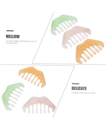 FOMIYES 9 STK Massagekamm Gua Sha Comb - Acupuncture Trigger Point Tool for Scalp Massage & Hair Care | Premium Chinese Style Resin Combs for Men & Women - Buy Online on GoSupps.com