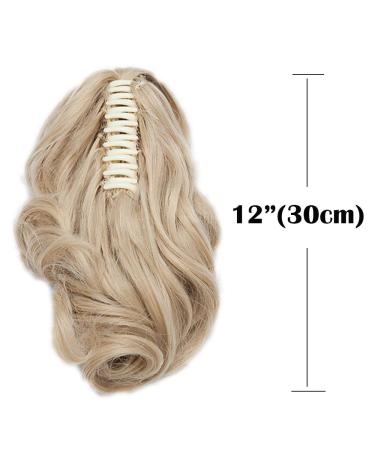 Buy Sego Ponytail Extension - Voluminous Wavy Hair Piece in Dark Blonde & Blonde Mix | 110g 30cm - Perfect for Instant Style - Buy Online on GoSupps.com