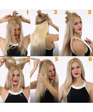 16 inches SEGO One Piece Secret Wire in Real Human Hair Extensions #2 Dark Brown 100% Remy No Clip in Hairpieces for Women Straight Invisible (60g) - Buy Online on GoSupps.com