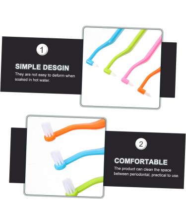 Ultechnovo Double Head Toothbrush Set - 4 Portable Toothbrushes for Braces | Gap Brush & Travel Accessories - Buy Online on GoSupps.com