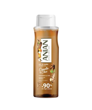 ANIAN ANIAN - Cinnamon & Chai Shower Gel 750ml with sandalwood extract warm and comfortable aroma for all skin types 90% ingredients of natural origin suitable for vegans