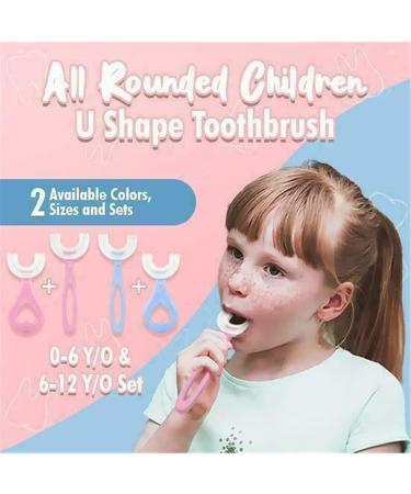 Kids U-Shape Toothbrush 360 Cleaning - Soft Silicone Brush for Toddlers & Children (4PC) - Boys & Girls Oral Care - Buy Online on GoSupps.com