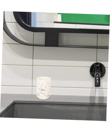 Warmhm 4 Cups Worktop Organizer - Versatile Bathroom Glass Holder & Ceramic Brush Stand - Portable Set of 4 (11x7.7x7.7cm) - Buy Online on GoSupps.com