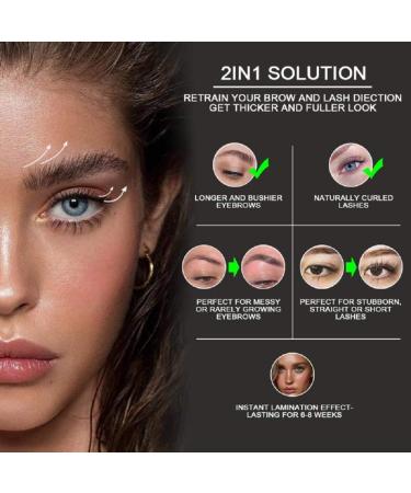 WeixinBuy 2-in-1 Eyebrow Lift & Curling Kit | DIY Eyebrow & Eyelash Lamination Set | Professional Permanent Wave for Trendy Looks - Buy Online on GoSupps.com