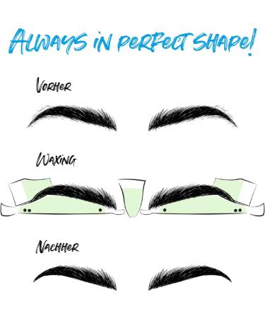 Andmetics Eyebrow Wax Strips for Men | Perfect Natural Eyebrow Shape | No More Plucking | Coloring Template Included - Buy Online on GoSupps.com