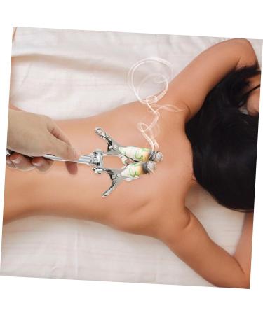 FRCOLOR Portable Moxibustion Clip Set - Stainless Steel Moxa Massage Tools for Skin Care | International Shipping - Buy Online on GoSupps.com