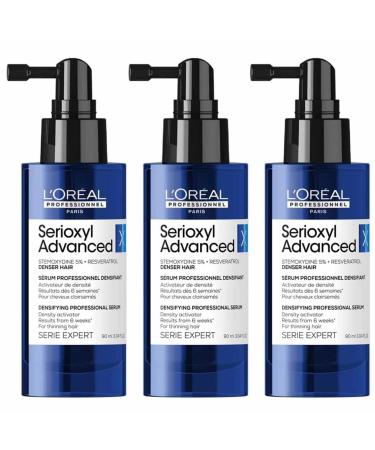 L'Or al Professionnel Paris L'Or al Professionnel Serioxyl Advanced Thickening Serum for Thinning Hair 3 x 90 ml with Stemoxydine 5% and Resveratrol