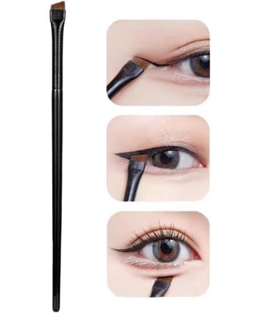 Angled Eyeliner/Eyebrow Makeup Brush Flat With Angled Tip Perfect For Lining/Shaping Eyes And Brows Winged Liners Professional Eyebrow Brush Flat & Fine Angled Eyeliner Brush Slanted Angled Brow A102 - Buy Online on GoSupps.com