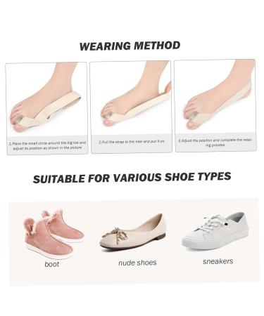 Toe Separators for Bunion Correction - 4Pcs Elastic & Breathable Toe Spacers - Portable Skin-Friendly Protector for Feet Size 40-45 - Buy Online on GoSupps.com