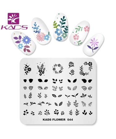 KADS Flower Series Nail Art Stamp Plate - DIY Nail Stamping Template - Buy Online on GoSupps.com