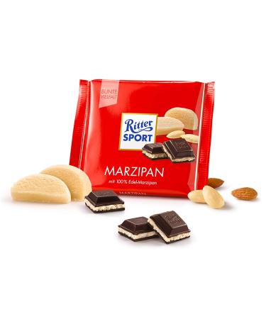 Ritter Sport Marzipan Dark Chocolate Bar Candy 100g/3.52oz (Pack of 2) - Original German Chocolate, 3.52 Ounce - Buy Online on GoSupps.com