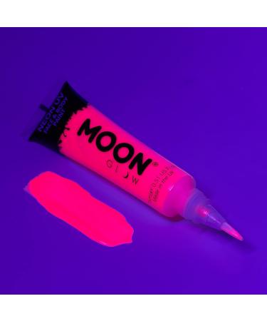 Moon Glow Neon UV Face & Body Paint 15ml - Intense Yellow - Brush Applicator Included - Buy Online on GoSupps.com