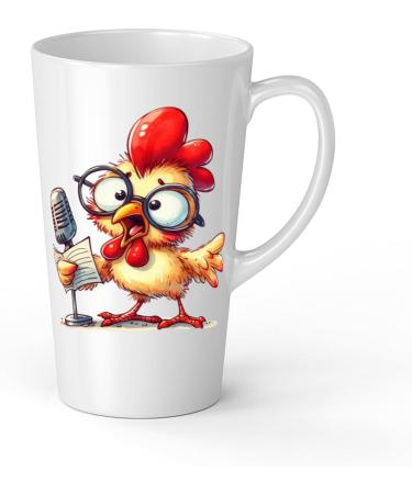 White Ceramic Kids Chicken Mug - Large 483 ml Perfect for Hot Chocolate or Milk Fun and Easy to Use - Buy Online on GoSupps.com