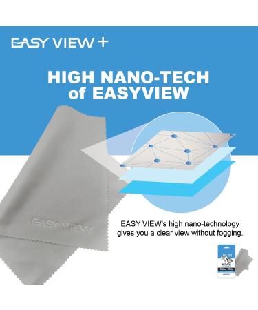EASY VIEW+ Anti-Fog Microfiber Cloth - Ideal for Glasses, Goggles, Helmets, and Camera Lenses - Buy Online on GoSupps.com