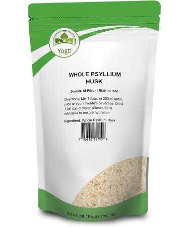 Yogti Whole Husk Psyllium 1 pound & Psyllium Husk Powder - 1 Pound - Buy Online on GoSupps.com