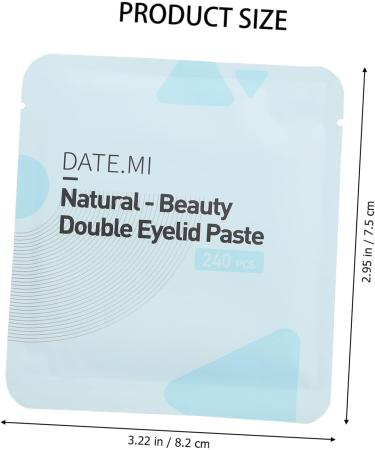 HAPINARY 3 Sets Double Eyelid Sticker Eyelid Lift Strips Mesh Tape Droopy Eyelid Tape Makeup Supplies Eyeball Stickers Eye Makeup Tool No Trace Double Eyelid Artifact Abs 8.2X7.5X0.1CM - Buy Online on GoSupps.com