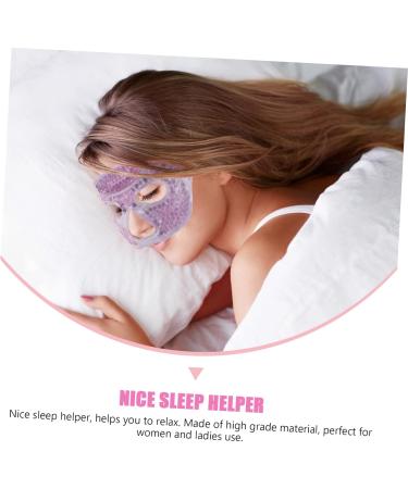 Fomiyes 3ST Half Mask - Reusable Cool/Warm Eye Flaps | Ice Heat Compress Travel Eye Mask - Violet Double-Sided PVC | International Shipping - Buy Online on GoSupps.com