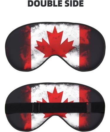 Canadian Flag Eye Mask | Soft Adjustable Sleep Mask for Men & Women | International Shipping - Buy Online on GoSupps.com