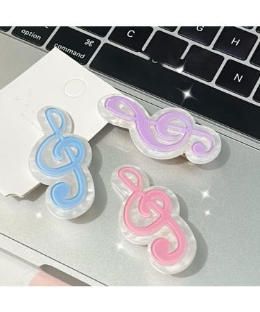 XIAHIOPT Girls MusicNote-Shape Hair Clip Clip Hairpin Women Hair Tool for Side Hair Korean Headdress Purple - Buy Online on GoSupps.com