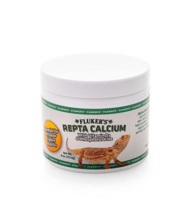 Fluker's Calcium Reptile Supplement with added Vitamin D3 4-Ounce