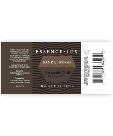 Sandalwood Essential Oil 10ml - Pure Aromatherapy Oil 0.33 Fl Oz | International Shipping Available - Buy Online on GoSupps.com