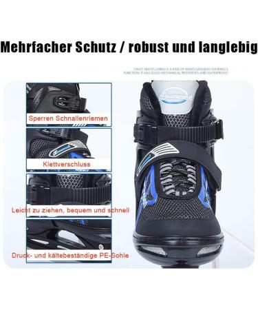 Buy XIUWOUG Adjustable Ice Hockey Skates for Men Women & Kids - Stainless Steel Ice Skating Shoes with Quick Lace System - Size XL 42-45 - Buy Online on GoSupps.com