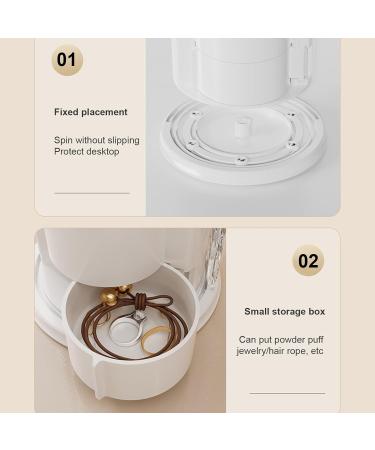Makeup Brush Holder Rotating Makeup Brush Organizers Makeup Brush Storage Organizers Desktop Organizers For Cosmetics Milky - Buy Online on GoSupps.com