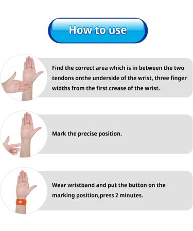 Motion Sickness Wristbands - Natural Nausea Relief for Kids & Adults | Anti-Nausea Bands for Car, Sea, Travel, Pregnancy | White (2 Pack) - Buy Online on GoSupps.com