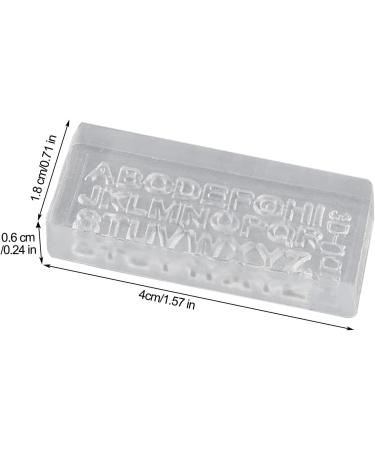 SENZZ Nail Charms Mold Nail Tools Carving Molds - Reusable Alphabet Resin Mold for Nail Decoration - Alphabet Nail Charms Mold - Buy Online on GoSupps.com