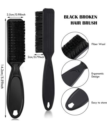 FANGO 6-Piece Hairdressing Scissors & Brush Set - Professional Cleaning Tools for Hair & Weed - Black - Buy Online on GoSupps.com