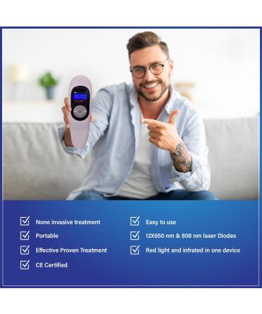 NRO 2021 Cold Laser Therapy Pain Relief Device - Portable Handheld LLLT Unit 650nm & 808nm for International Shipping - Buy Online on GoSupps.com