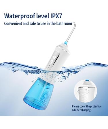 Dental Water Flosser - Cordless IPX7 Oral Irrigator 5 Modes 7 Jets Rechargeable Plaque Removal High-Pressure Water Jet for Optimal Oral Hygiene - Buy Online on GoSupps.com