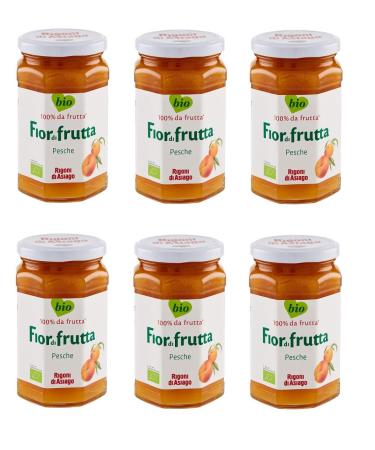 Rigoni di Asiago Flowerdifruit Organic Peach Jam Set of 6 250 g