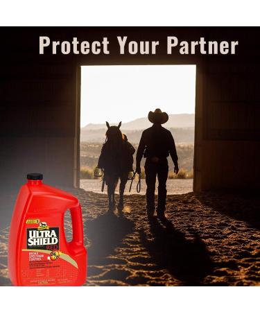 UltraShield Red Fly Spray 128oz Gallon Refill for Horses & Livestock | Long-Lasting 7-Day Protection - Buy Online on GoSupps.com
