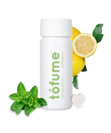 tofume Effervescent Bathroom Air Fresheners - Fresh Minty Lemon Fragrance - Toilet Deodorizer Tablets Air Fresheners For Bathroom Drop in Flushable Air Freshener Toilet Fresheners 1 Pack