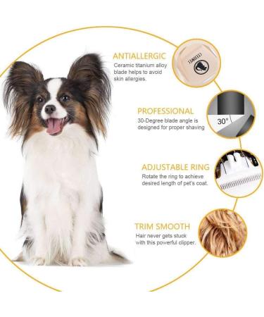 Professional Cordless Dog Clippers - Low Noise Grooming Kit for Dogs, Cats & Horses - Buy Online on GoSupps.com
