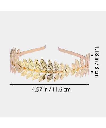 Gold Leaf Greek Goddess Bridal Headpiece - Shegirl Wedding Hair Crown - Buy Online on GoSupps.com