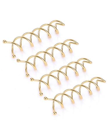 20 Pieces Spiral Hair Clips for Easy Styling - Golden Hair Accessories for Women & Girls - Buy Online on GoSupps.com