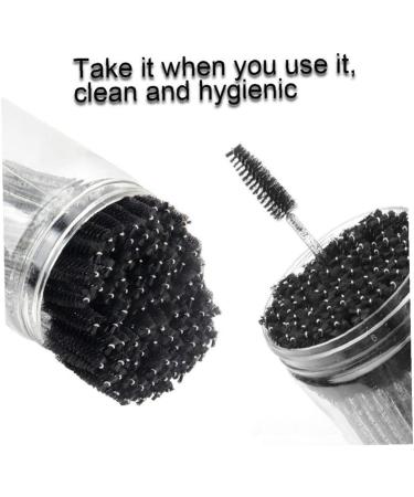 100pcs Crystal Eye Brush Brush Mascara Wands Eye Applicator Brush for Eyelashes Extensions Eye Makeup Kit Tool Spoolies - Buy Online on GoSupps.com