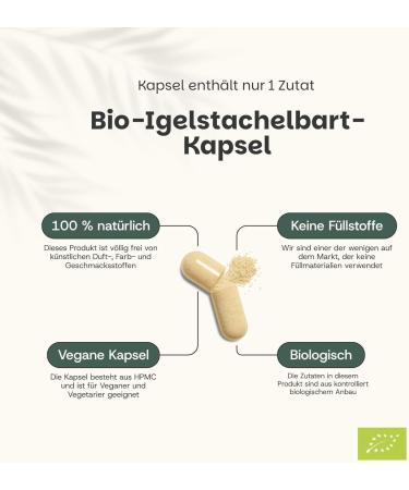 Cupplement Lions Mane Capsules 500 mg Biologisch Combideal 240 Capsules Hericium Erinaceus Focus Leeuw Lions mane capsules Multipack - Buy Online on GoSupps.com