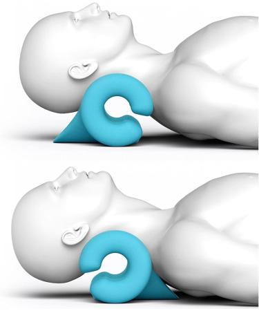 Neck Stretcher & Portable Polyester Fiber Neck Pillow - Green | Ideal for Home Use | International Shipping - Buy Online on GoSupps.com