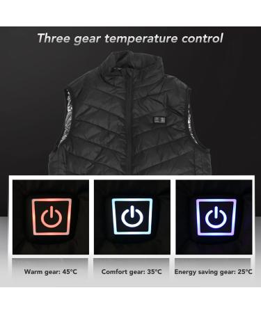 Alomejor Electric Heating Vest - Washable Heated Vest with Fast Heating 3 Temperature Levels Lightweight Perfect for Skiing (3XL) - International Shipping Available - Buy Online on GoSupps.com