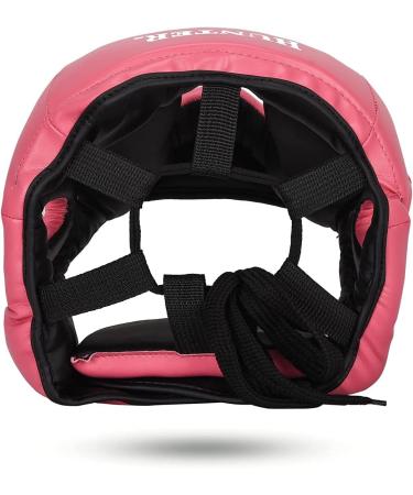 HUNTER Professional Boxing MMA Training Headgear | Pink Headguard for Kickboxing, Muay Thai, Grappling, Karate, Taekwondo - S/M Size - Buy Online on GoSupps.com