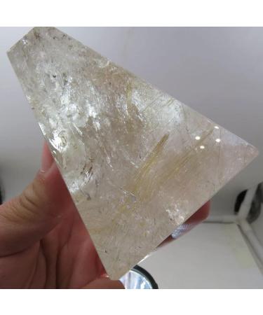 Crystal Rough 256g Rare ++ Natural Hair Quartz Rutilated Rutile Quartz Crystal Stone with Rainbos Reiki 2022 - Buy Online on GoSupps.com