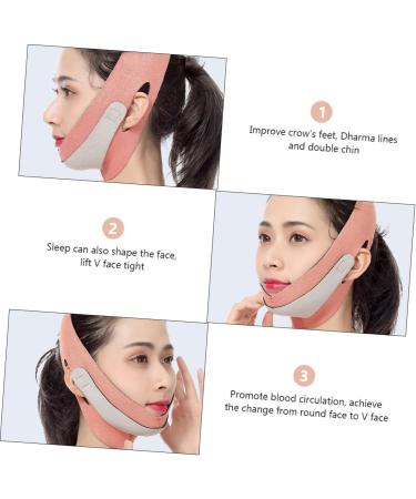 WOONEKY Thin Face Belt Chin Reducer Patch Lifting Bandage Facial Spandex Orange - Buy Online on GoSupps.com