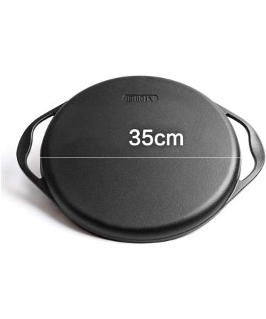 Saucepan Frying Pan 35cm Nonstick Cast Iron Pancake Maker Round Frying Pan with Accessories with 2 Handles Induction Pot Nonstick Metal Utensil Saucepan Frying Pan Interesting - Buy Online on GoSupps.com