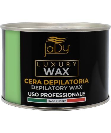 JaDy - Cire d pilatoire Aloe Vera | pilation douce pour peaux sensibles | Usage pro et maison | Fabriqu e en Italie 400 ml Verte 1 - Buy Online on GoSupps.com