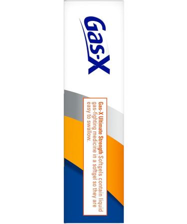 Gas-X Ultimate Strength Gas Relief Softgels with Simethicone 500 mg Fast Bloating Relief Anti-Gas OTC Stomach & Intestinal Gas Easy to Swallow 20 Count - Buy Online on GoSupps.com
